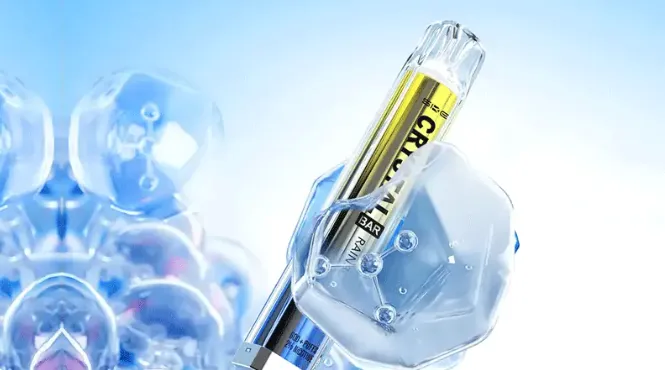 SKE Crystal Bar disposable vape devices with transparent crystal-style casing and compact design.