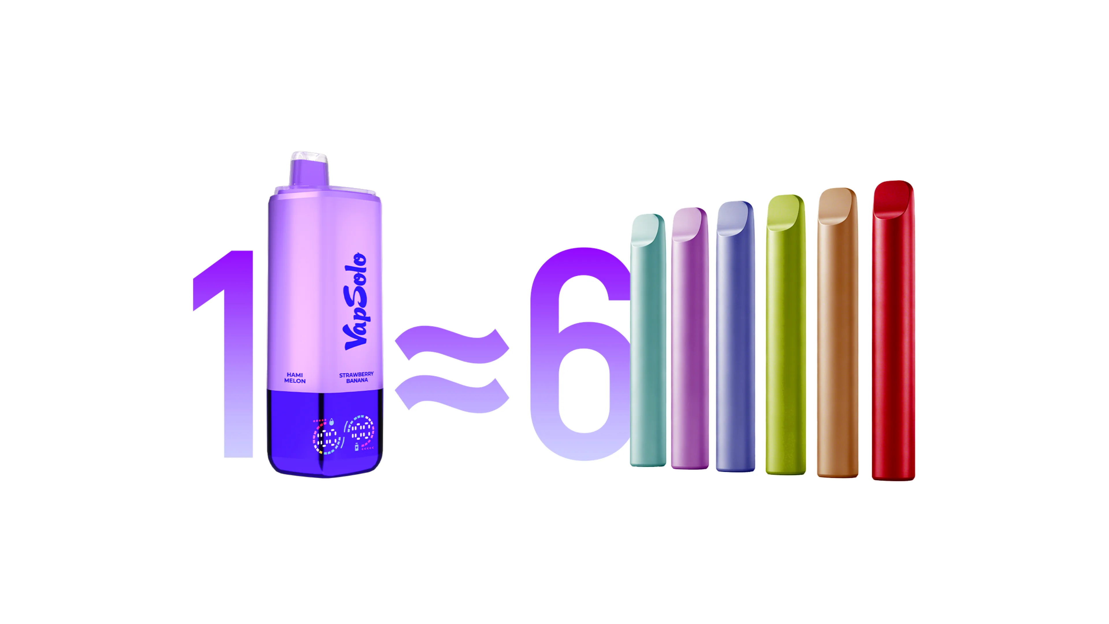 1 SIXER = 6 regular vapes