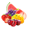 strawberry watermelon-cherry cola-Juicy peach ice-grapefruit refresher