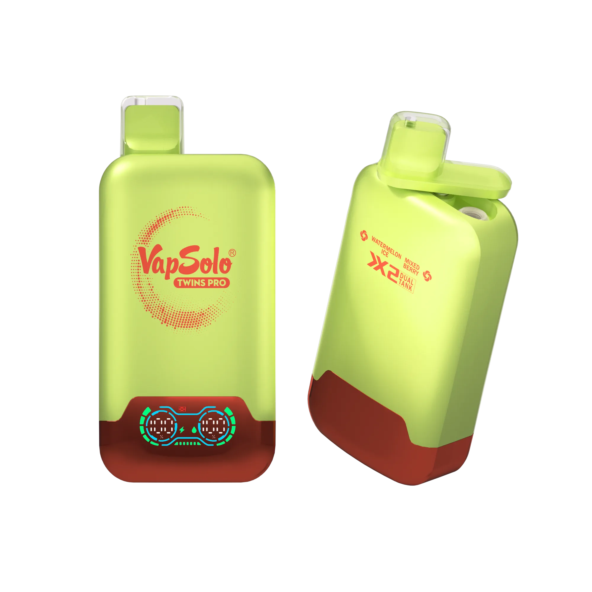 Vapsolo TWINS PRO como ejemplo de vaper desechable de doble sabor
