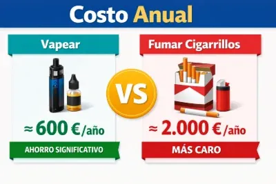 Costo Anual Vaper Fumar Cigarrillos