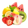 Tropische Früchte & Erdbeere Wassermelone & Zitrone Pfirsich