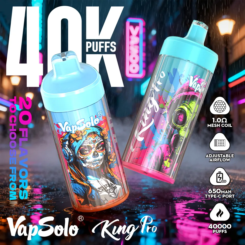 VapSolo KING PRO – Einweg E-Zigarette mit 40.000 Zügen