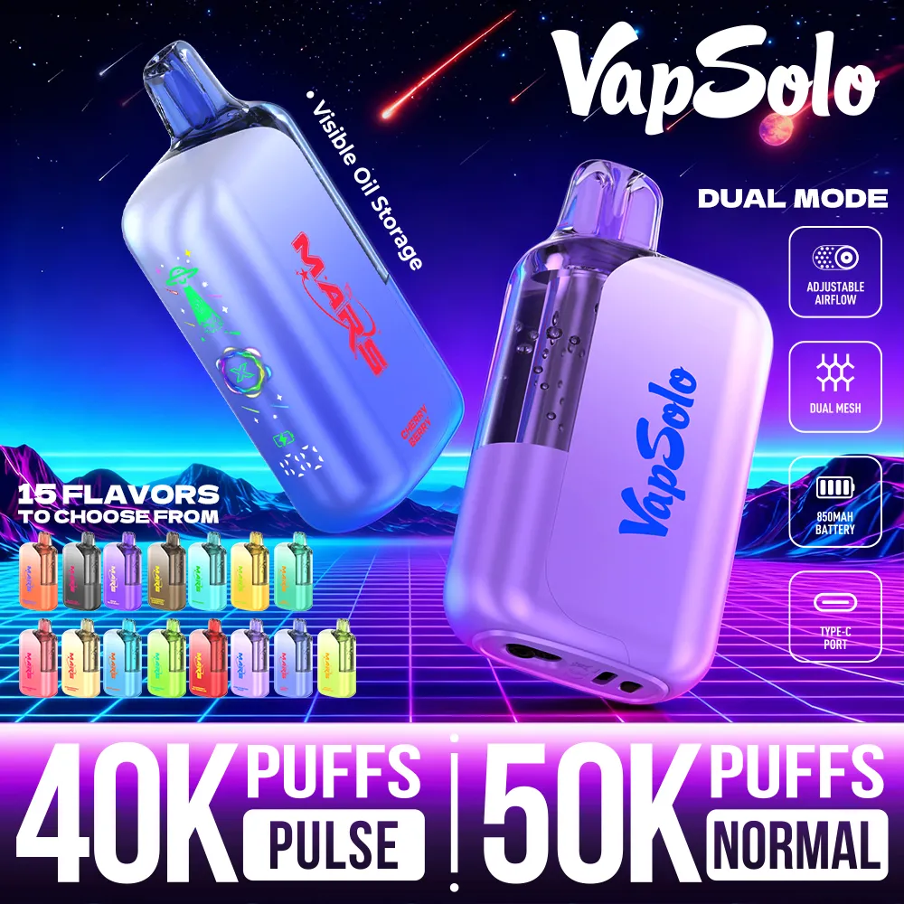 VapSolo MARS – Einweg E-Zigarette mit 40.000–50.000 Zügen